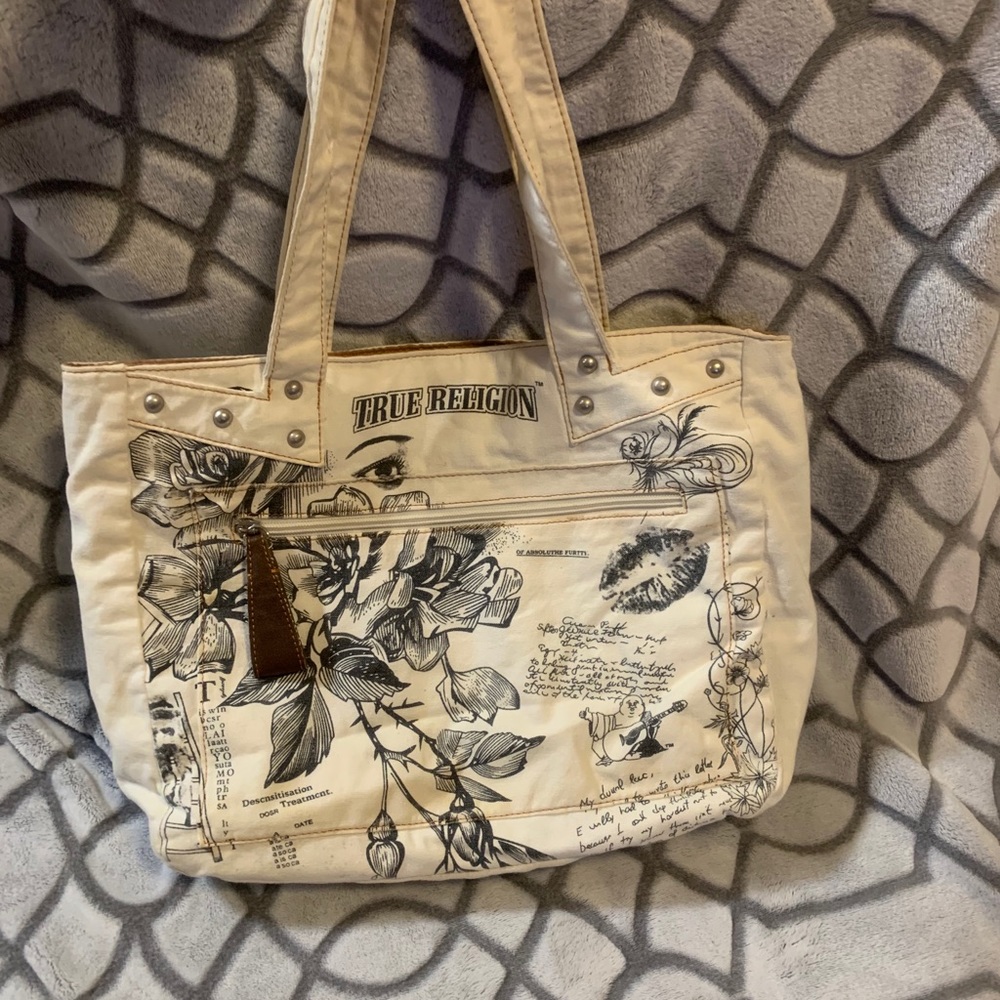True Religion canvas bag
